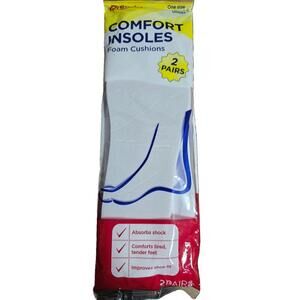 Premier Comfort Insoles Foam Cusions 2 Pairs